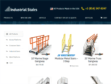 Tablet Screenshot of industrialstair.com